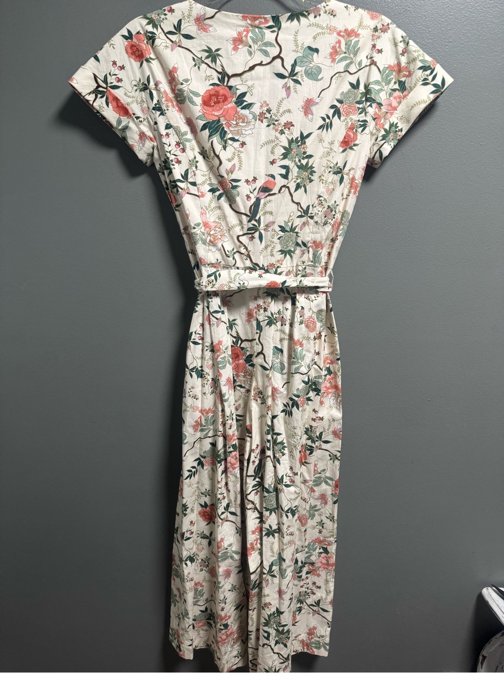 Gal Meets Glam Anthropologie Sophia Floral Tie-Waist Jumpsuit Size 2 - Picture 12 of 12